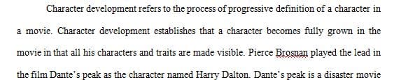 Character Evolution – Explain how a character from a novel 1 Character Evolution – Explain how a character from a novel