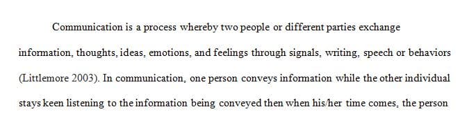 Choose five (5) different communication methods.