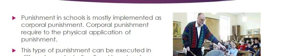 Develop a presentation that outlines what punishment is