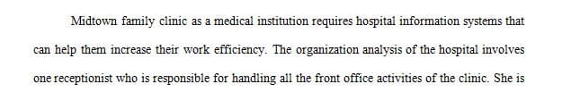 Organizational Analysis and Requirements 1 Organizational Analysis and Requirements