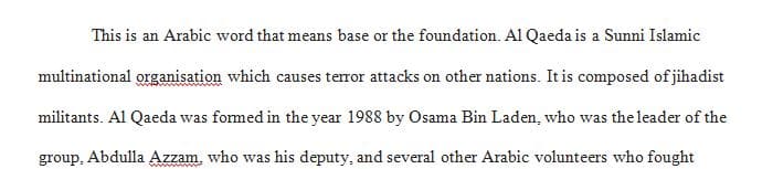 Research a foreign terrorist organization of your choice. 1 Research a foreign terrorist organization of your choice.