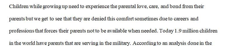 Research paper about student from military families 1 Research paper about student from military families