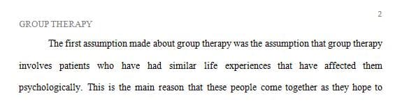 Rethinking Assumptions About Group Therapy