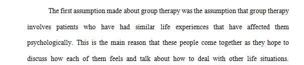 Rethinking Assumptions About Group Therapy