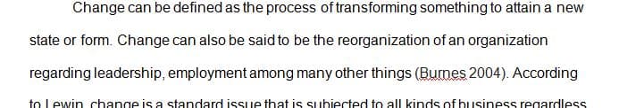 The importance of Lewin’s organizational change model to corporations