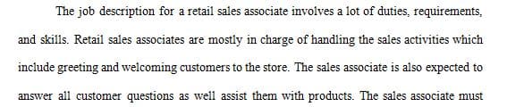 You are the HR manager for an upscale retail store 1 You are the HR manager for an upscale retail store